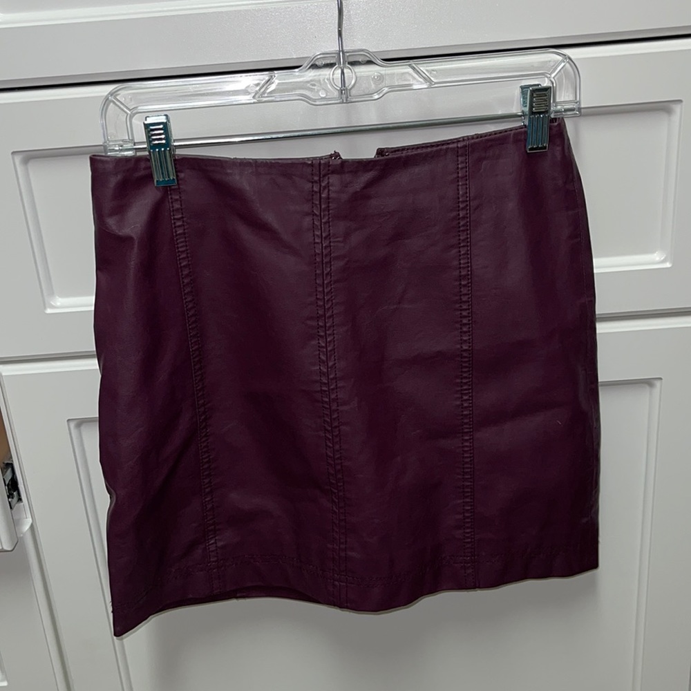 Free People Vegan Leather skirt